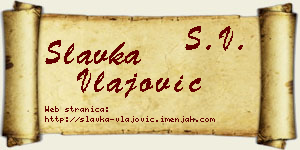 Slavka Vlajović vizit kartica
